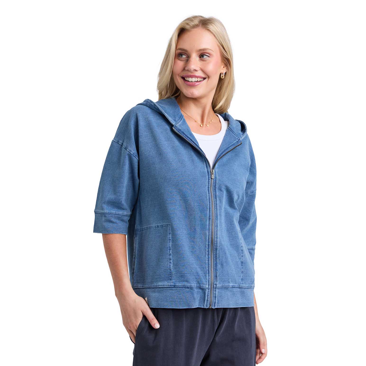 ELM Tessa Denim Look Hoodie
